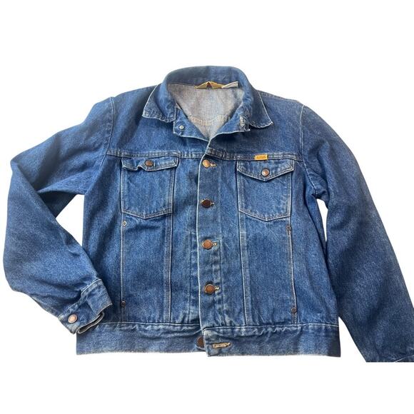 Rustler Other - Vintage 1970s Rustler Jean Jacket  79111SW | Mens M, Blue Denim Trucker, USA